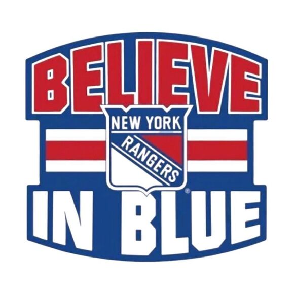 Fanatics NewYork Rangers “Believe In Blue” T-Shirt NHL Women's XL • NWT - Picture 2 of 9